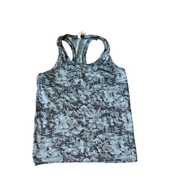 Athleta Womens Momentum Floral Tank Top Racerback Stretch Size Large Athletic - Picture 2 of 6